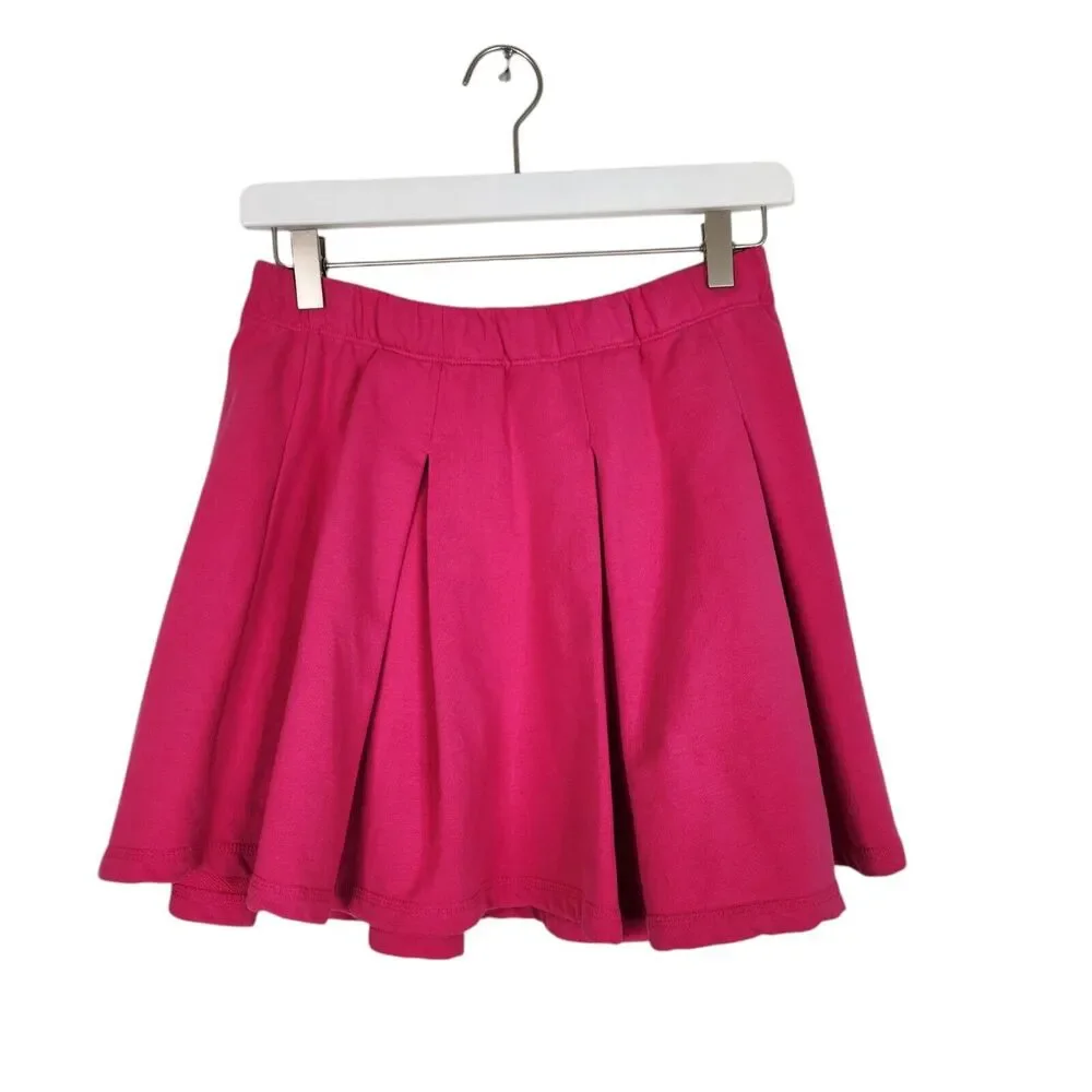 MONROW Skirt Womens Small Pink Pleated Tennis Skirt Pull‎ On Mini Soft Flounce